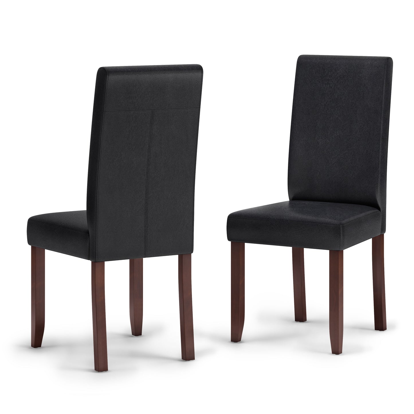 Acadian - Silla de comedor Parson (juego de 2) - Negro envejecido