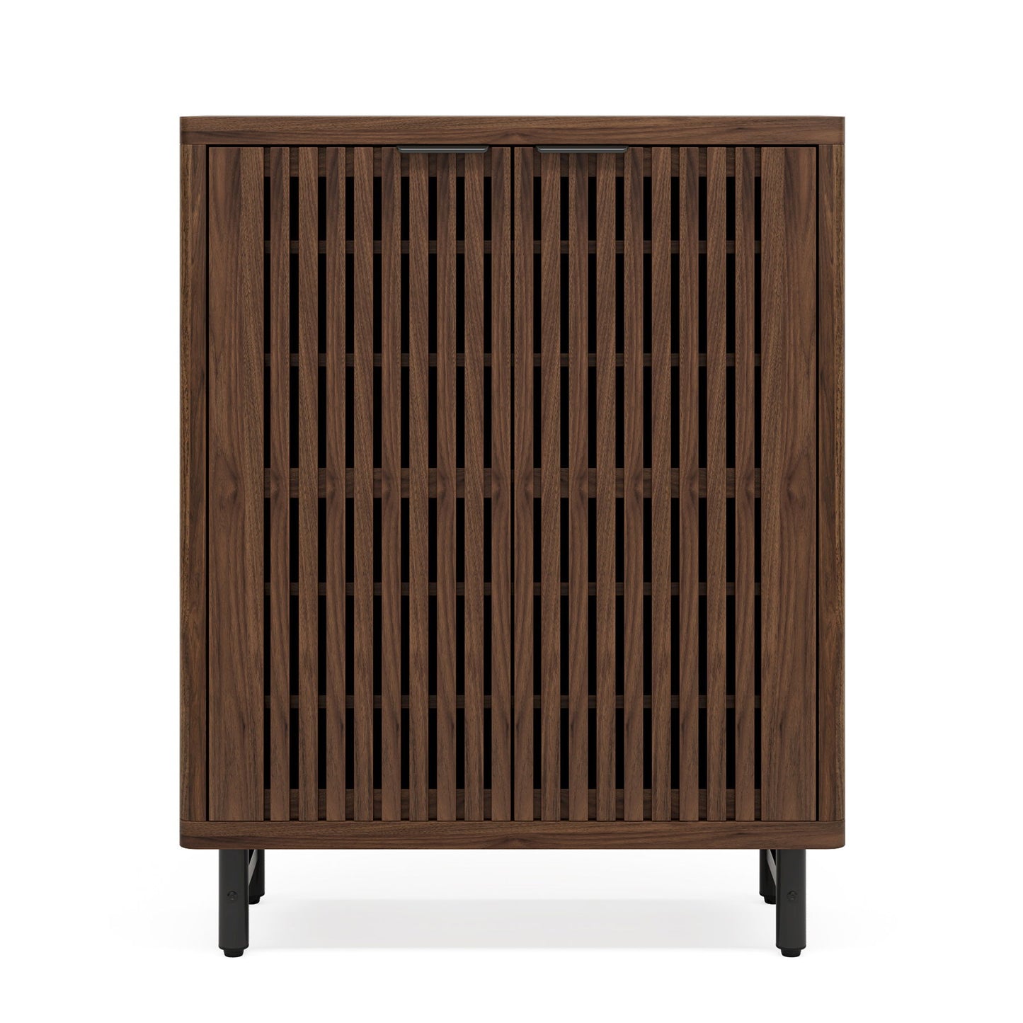 6 Tier Shoe Cabinet With Louvered Doors
