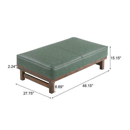 Modern Upholstered Cocktail Ottoman Bench With Cushion Top