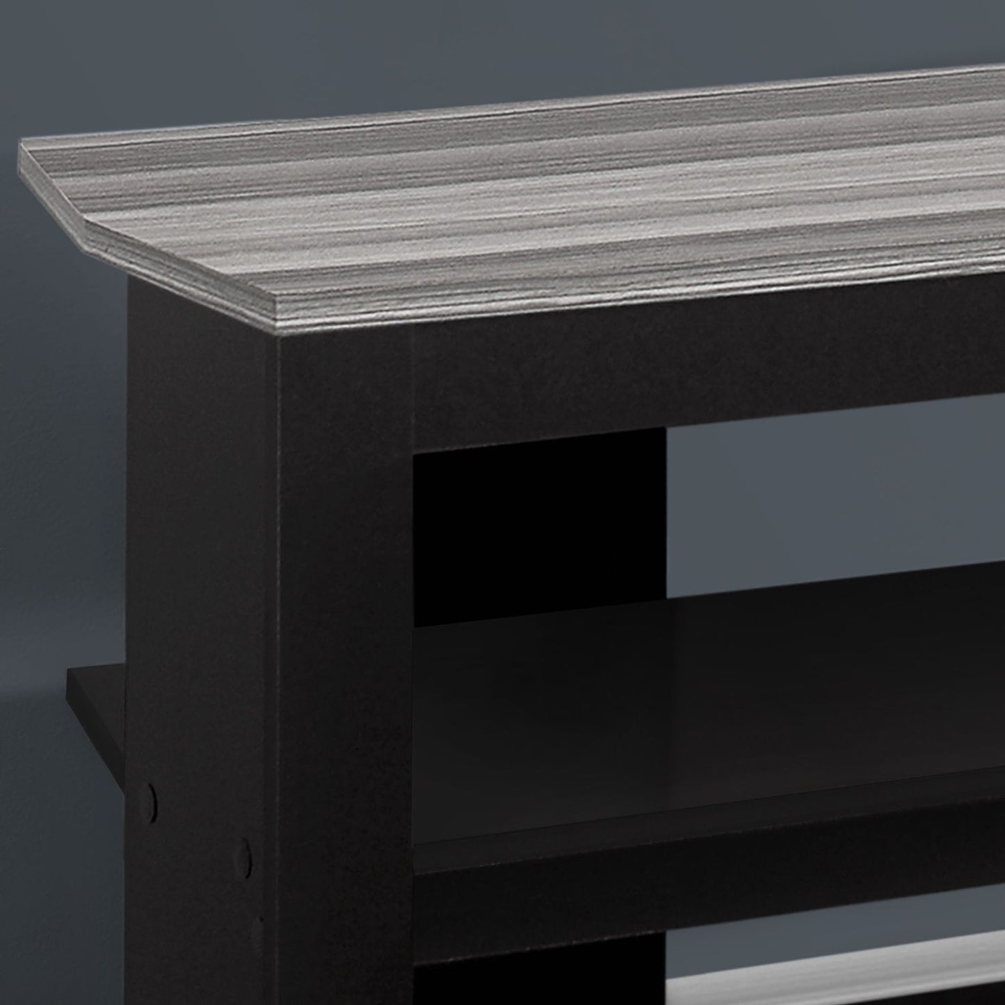 TV Stand, Console, Media Entertainment Center, 3 Storage Shelves