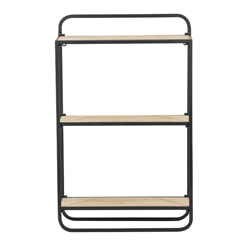 Estante de pared - Negro Marrón