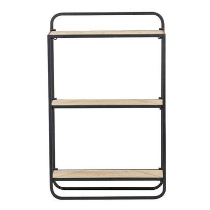 Estante de pared - Negro Marrón