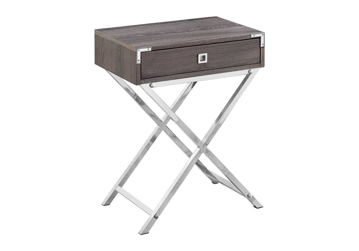 Mesa auxiliar con acento, cajón de almacenamiento, diseño elegante, contemporáneo y moderno.