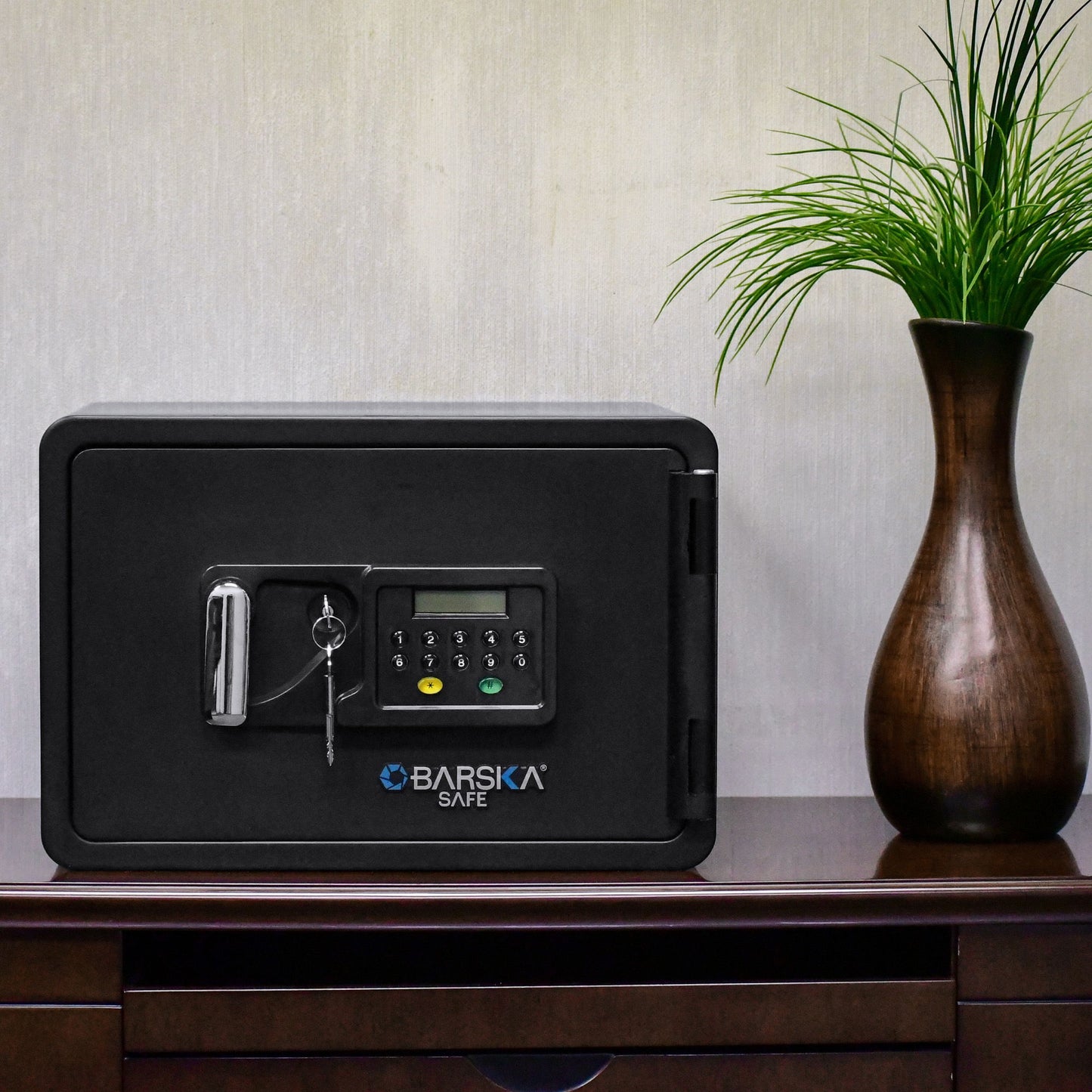 0.54 Cubic Ft Keypad Fireproof Security Safe - Black