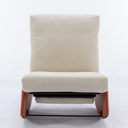 Mecedora moderna reclinable, cómoda mecedora para guardería con reposapiés, sillón de lectura con acento, sillón tapizado para relajarse y descansar, mecedora suave y acolchada para sala de estar y dormitorio.