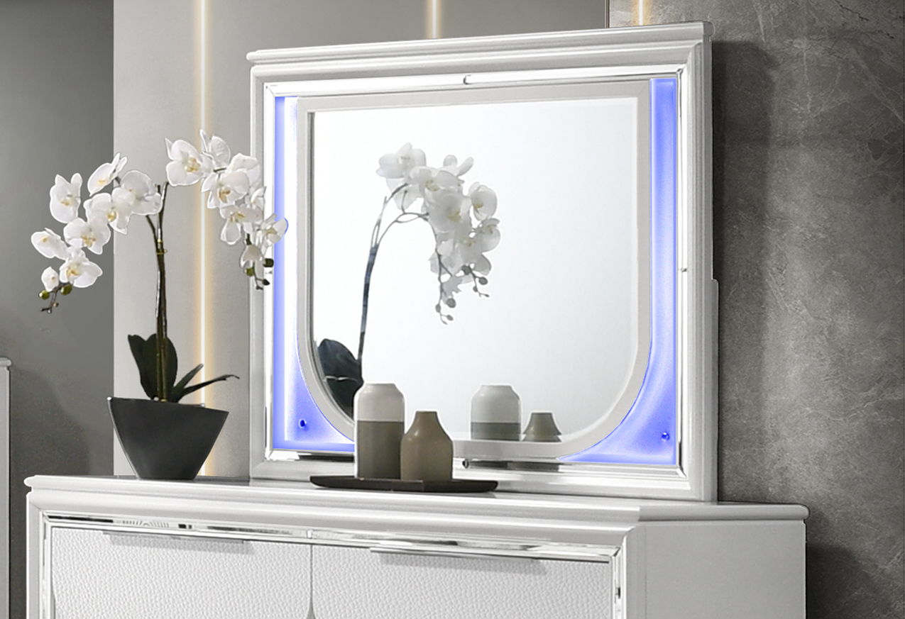 Tarian - Espejo con LED - Blanco