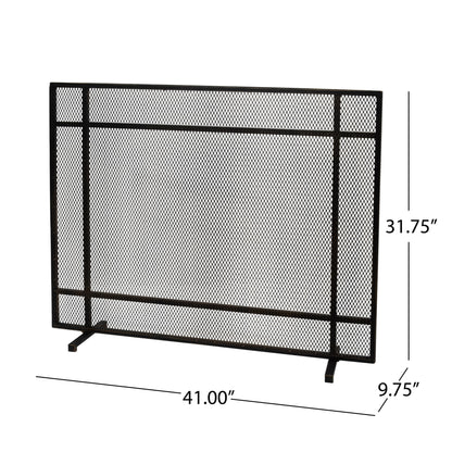 Elegant Iron Fire Screen For Fireplace Protection