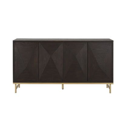Tamid - Modern Wide Handcrafted Sideboard With Adjustable Shelves