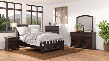 Nightstand Two Storage Drawers