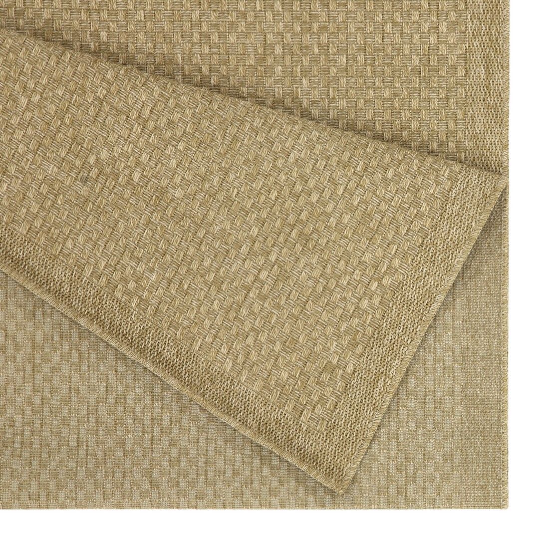 Alfombra Earth (2,28 m x 3,18 m) para interior y exterior, de yute.