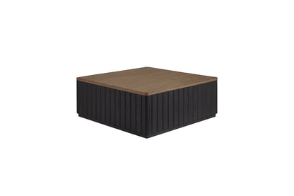 Mesa de cóctel Channel con ruedas, color negro