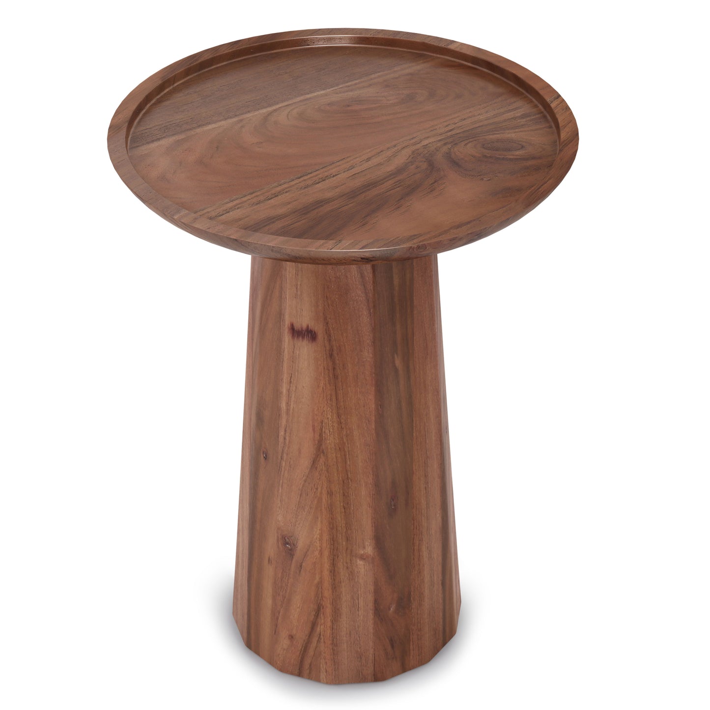 Dayton - Mesa auxiliar de madera hecha a mano