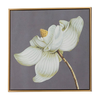 Láminas de arte botánico para pared, decoración para sala de estar, comedor, dormitorio y pasillo (juego de 4) - Gris