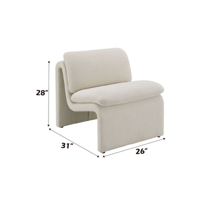 Jaeda - Silla decorativa elegante e innovadora con forma curva