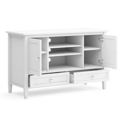 Warm Shaker - Soporte para TV de estilo transicional