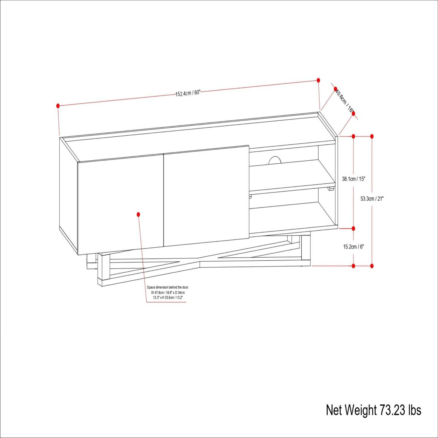 Harrow - Soporte para TV - Natural