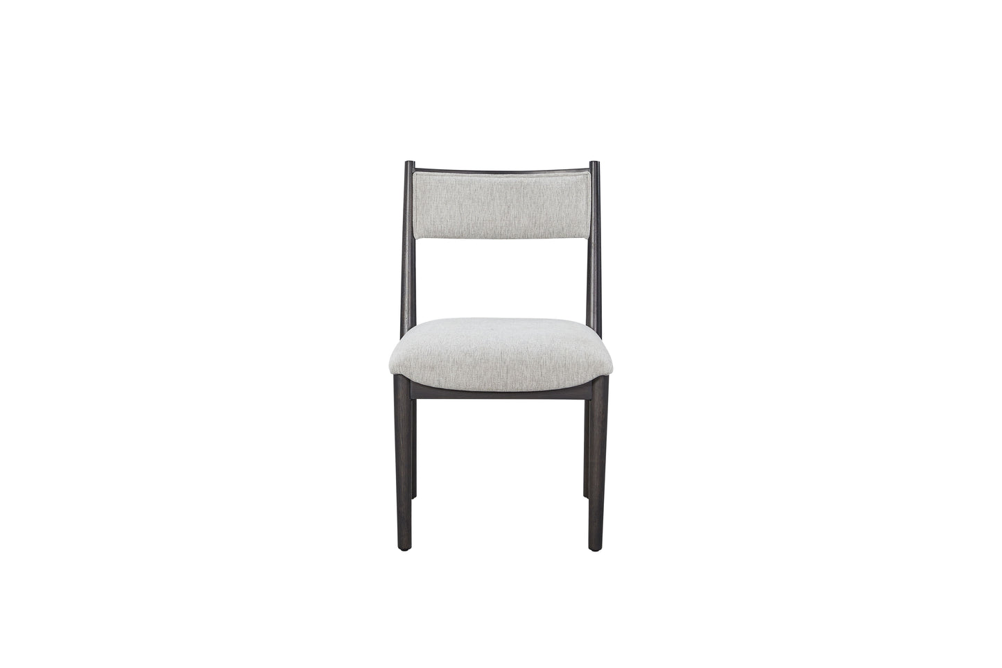 Cómoda silla tapizada en forma de media luna (juego de 2) - Peppercorn