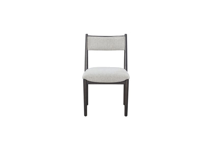 Cómoda silla tapizada en forma de media luna (juego de 2) - Peppercorn