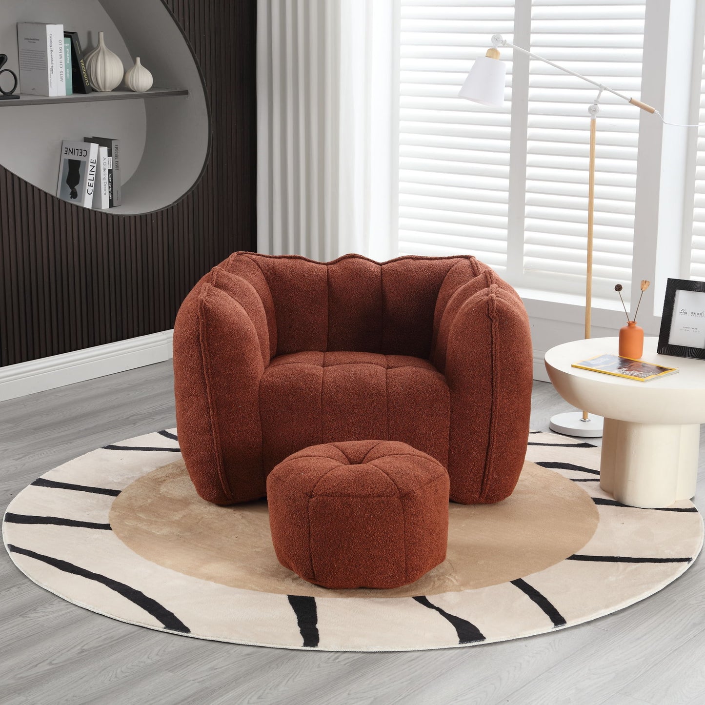 Soft Bean Bag Chair With High Resilient Foam