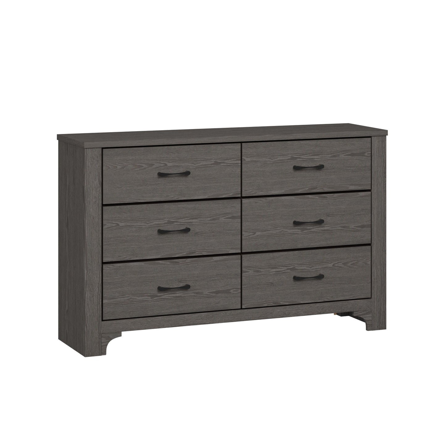 Stylish 6 Drawer Dresser - Brown - Wood