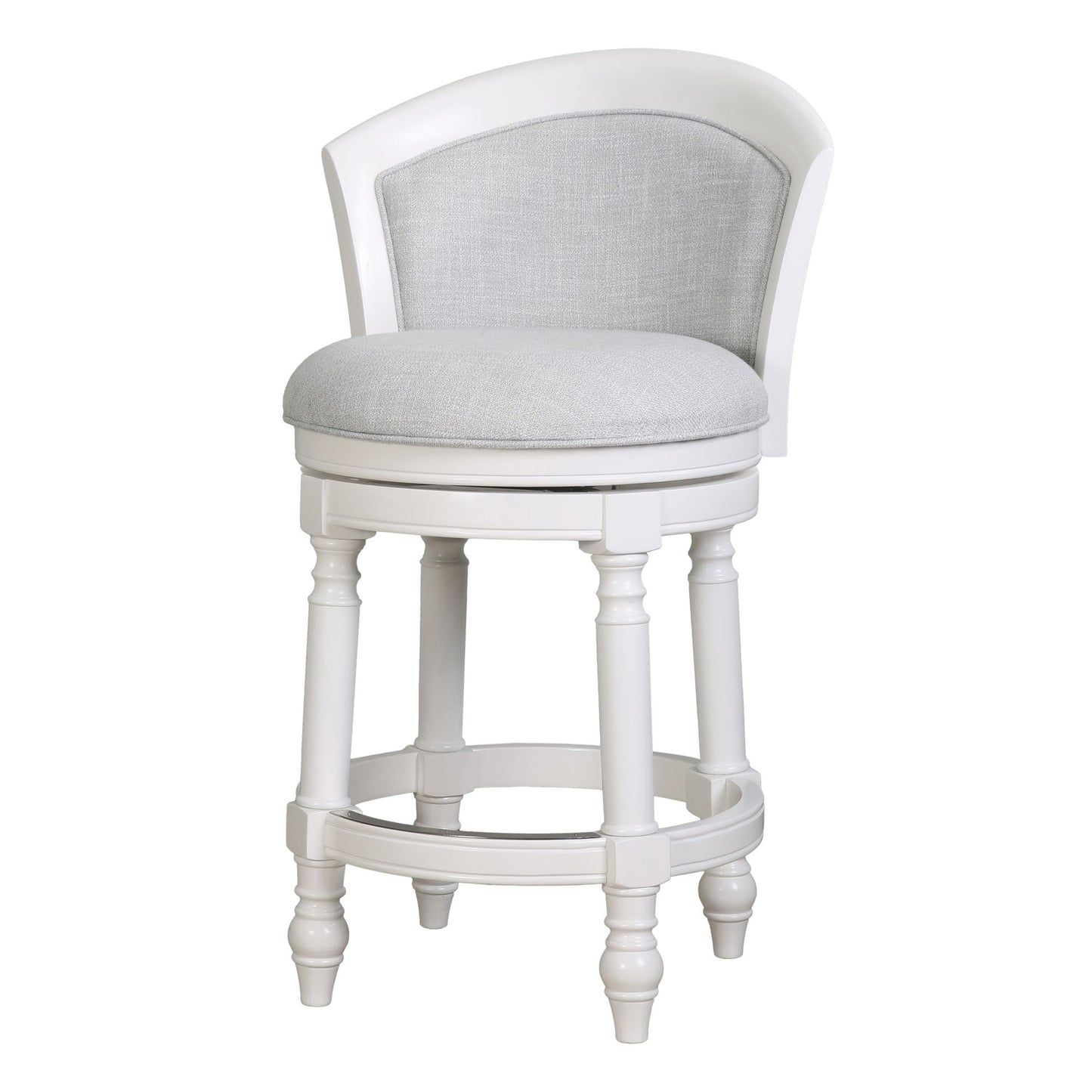 Barrel Back Stool With Swivel