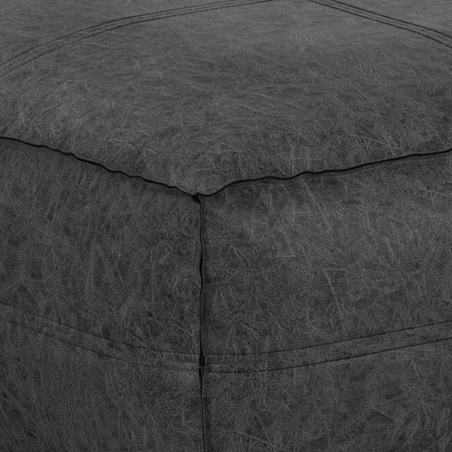 Brody - Puf cuadrado grande para mesa de centro