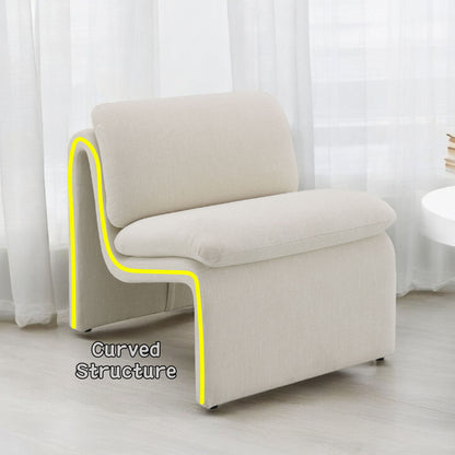 Jaeda - Silla decorativa elegante e innovadora con forma curva