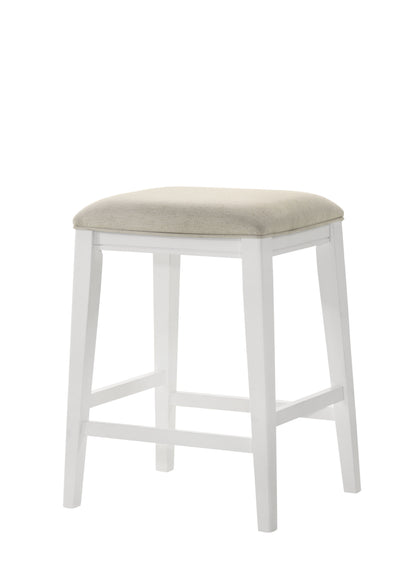 Sasha - Taburete de 43 cm de altura con asiento tapizado 