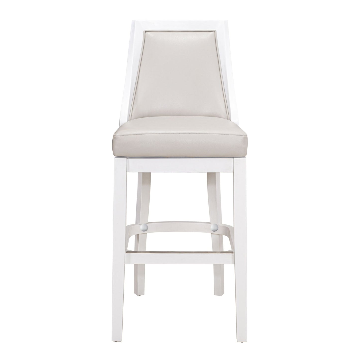 Modern Swivel Stool With Tall Back