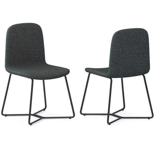 Wilcox - Silla de comedor (juego de 2) - Gris carbón