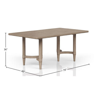 Mesa de comedor de altura de mostrador color arena