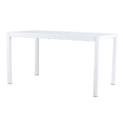 Modern Long Table, UV Resistant And Rust Proof - White