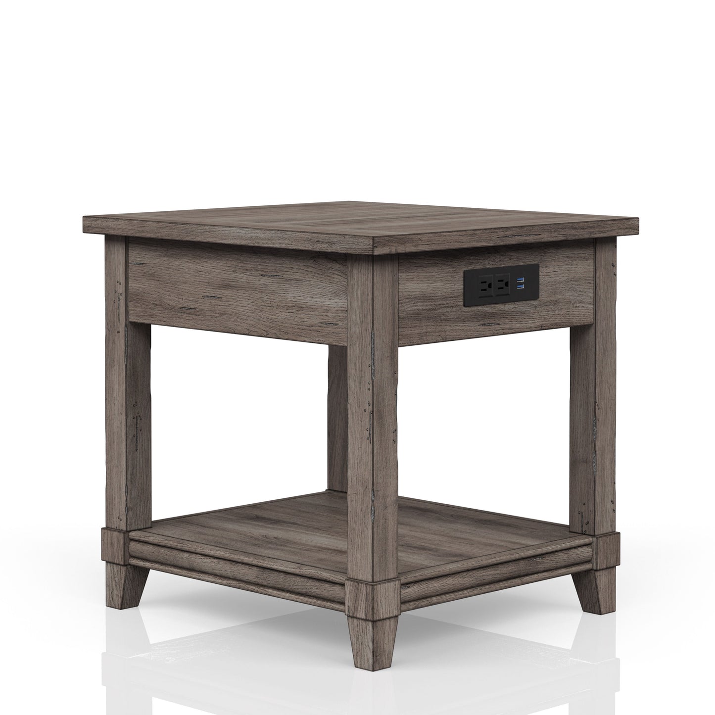 Mesa auxiliar con cajón de almacenamiento Usn - Gris