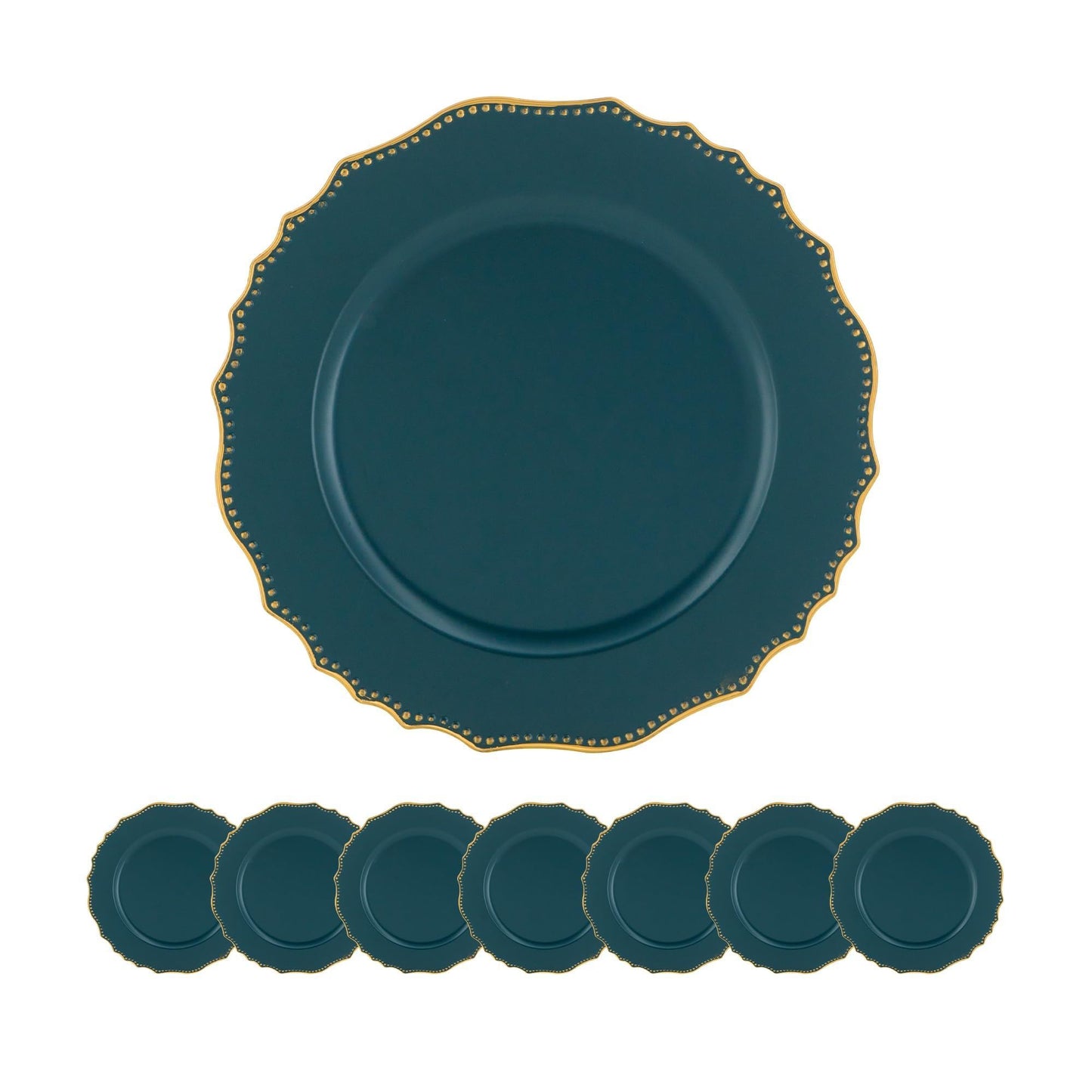 Premium Plastic Charger Plate (Set of 8)