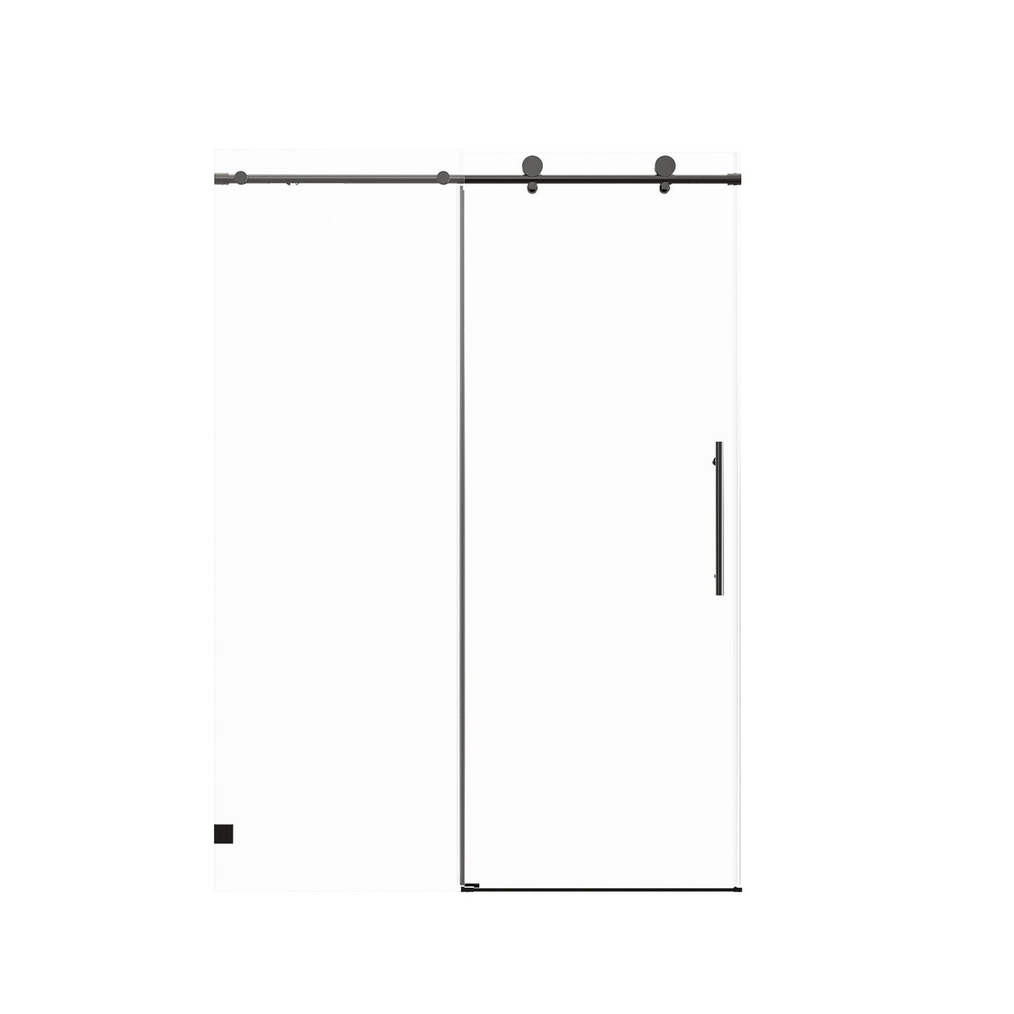 Frameless Single Sliding Soft Close Shower Doors, 5/16" Sgcc Tempered Glass