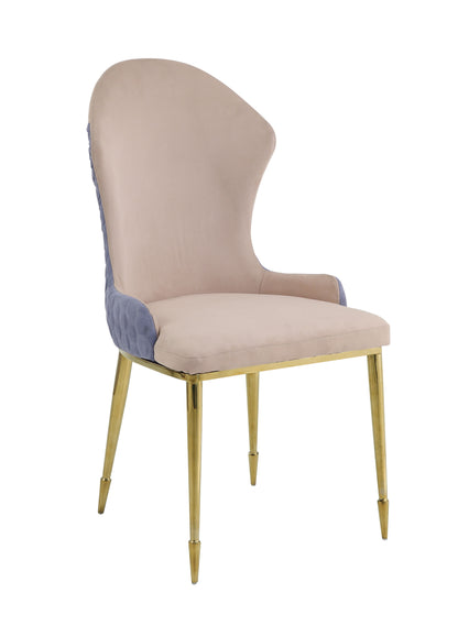 Caolan Lavender - Silla auxiliar (juego de 2) - Bronceado / Dorado