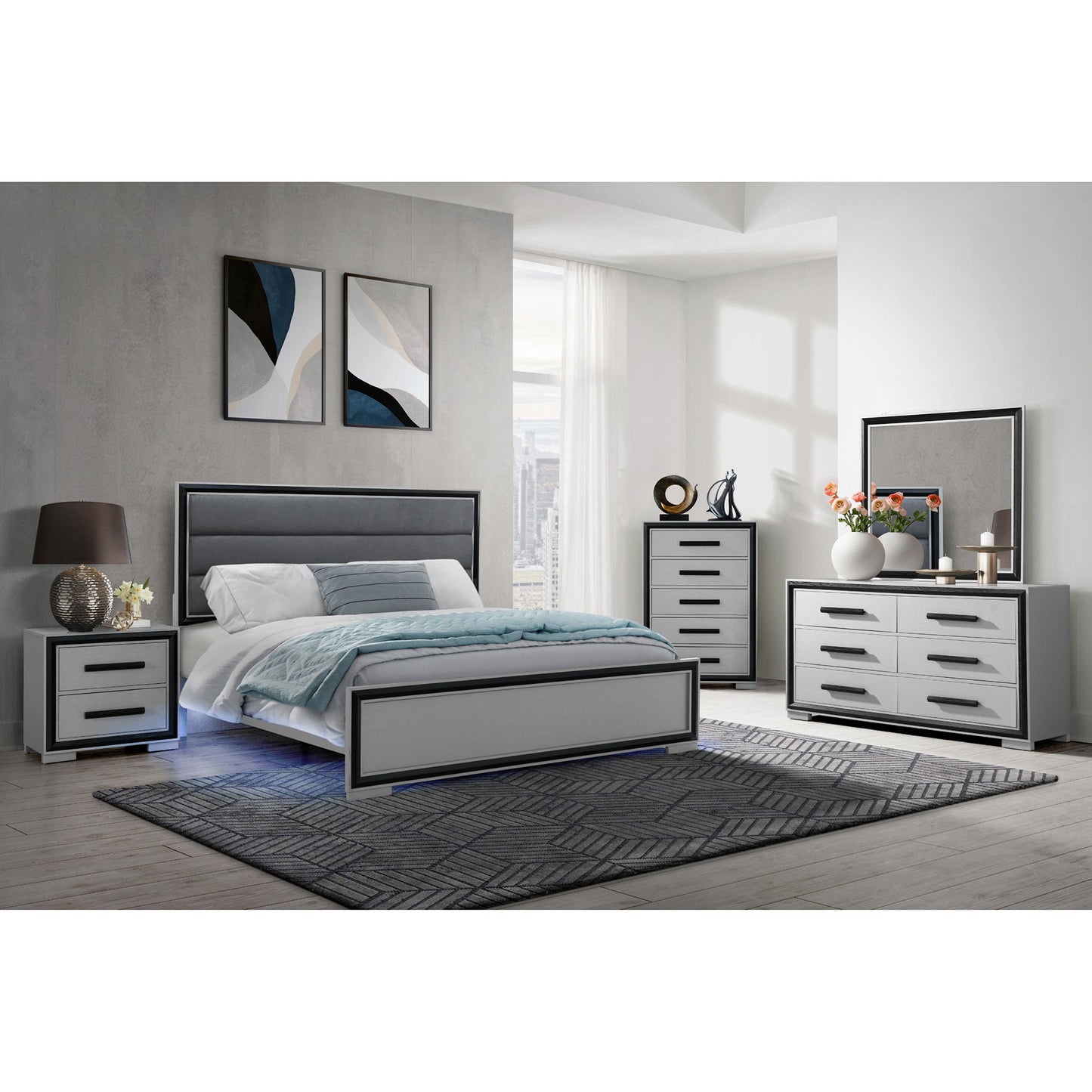 Adelaide - Dresser With Sleek Finish And Drawer Pulls
