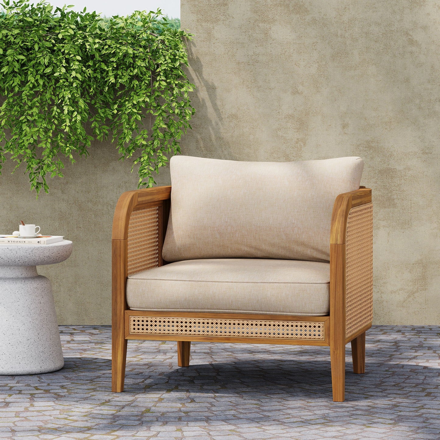 Kirkby - Bohemian Outdoor Patio Cushioned Arm Chair