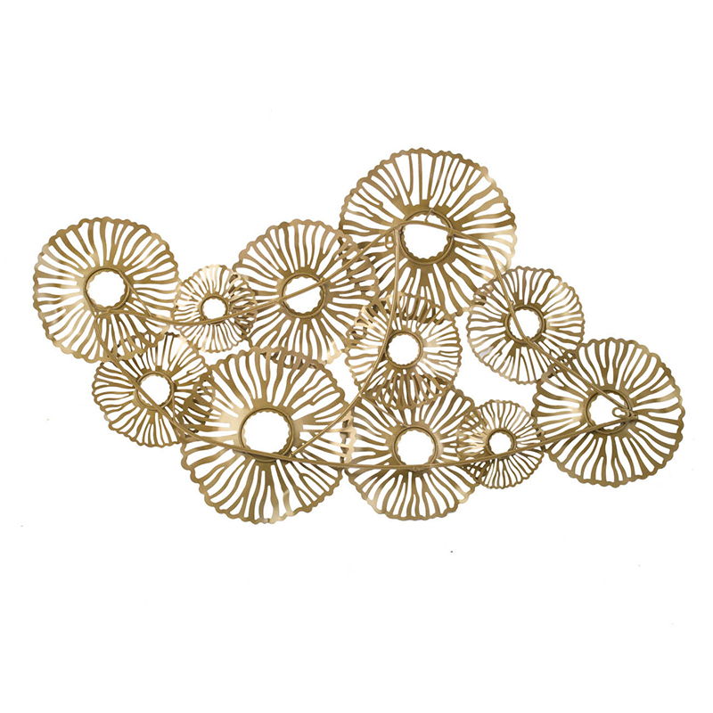 Arte de pared de hierro - Dorado