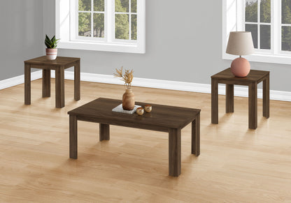 Juego de mesa de centro, auxiliar, de esquina y de acento para sala de estar de estilo transicional (juego de 3)