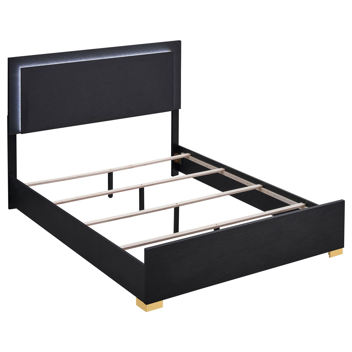 Jeremiah - LED Panel Bed With Touch Controlled Lighting