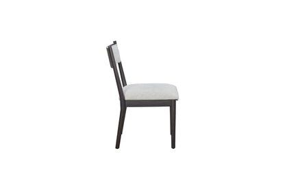 Cómoda silla tapizada en forma de media luna (juego de 2) - Peppercorn