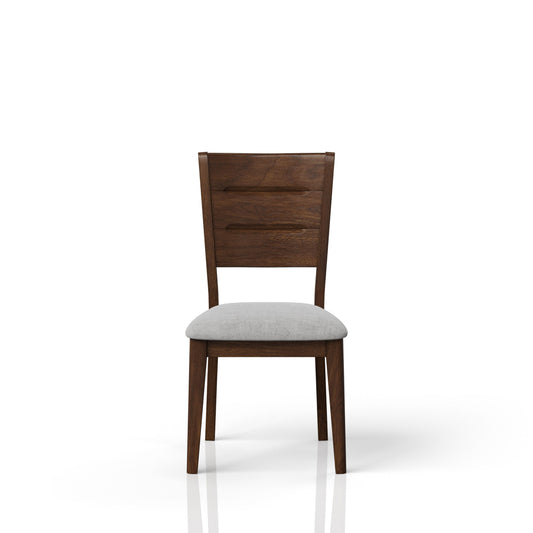 Sillas de comedor modernas de mediados de siglo, tapizadas, estilo cerezo