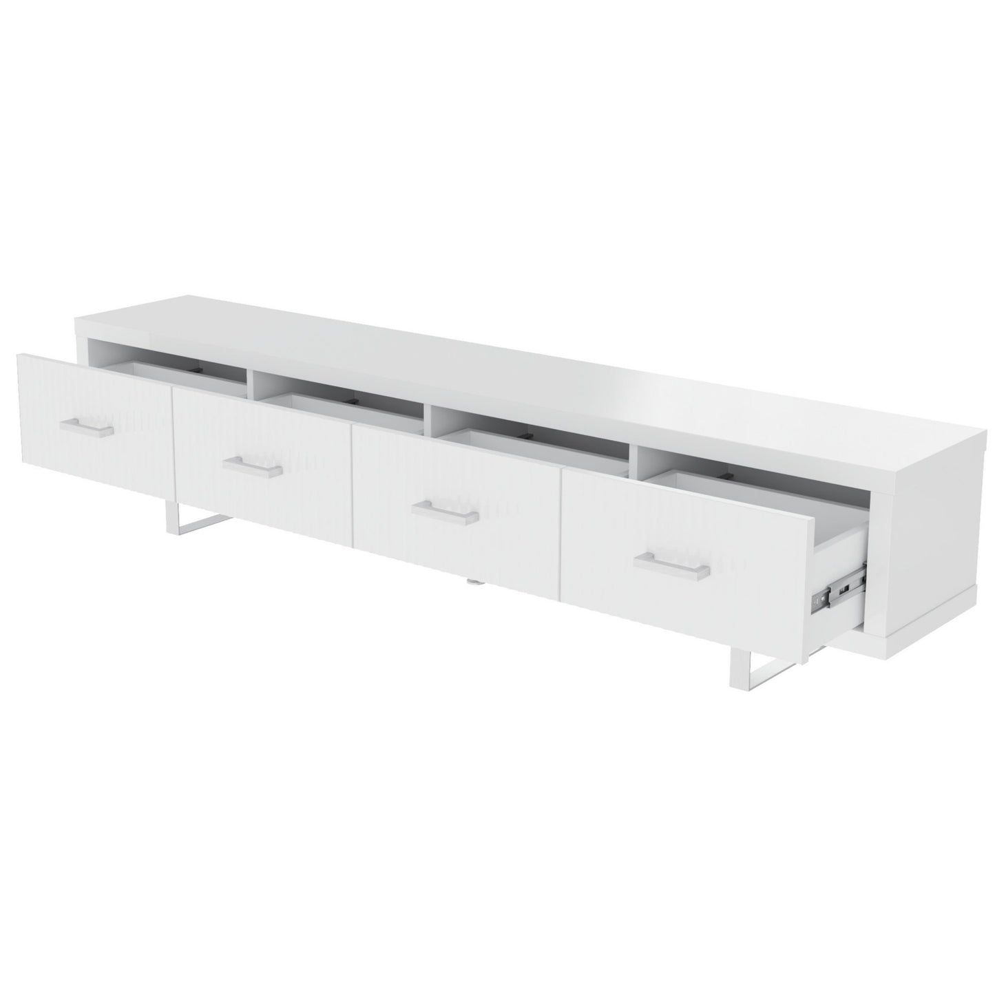 TV Stand With Slatted Drawers