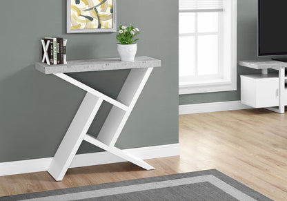 Mesa consola decorativa para entrada, amplia superficie, contemporánea y moderna.