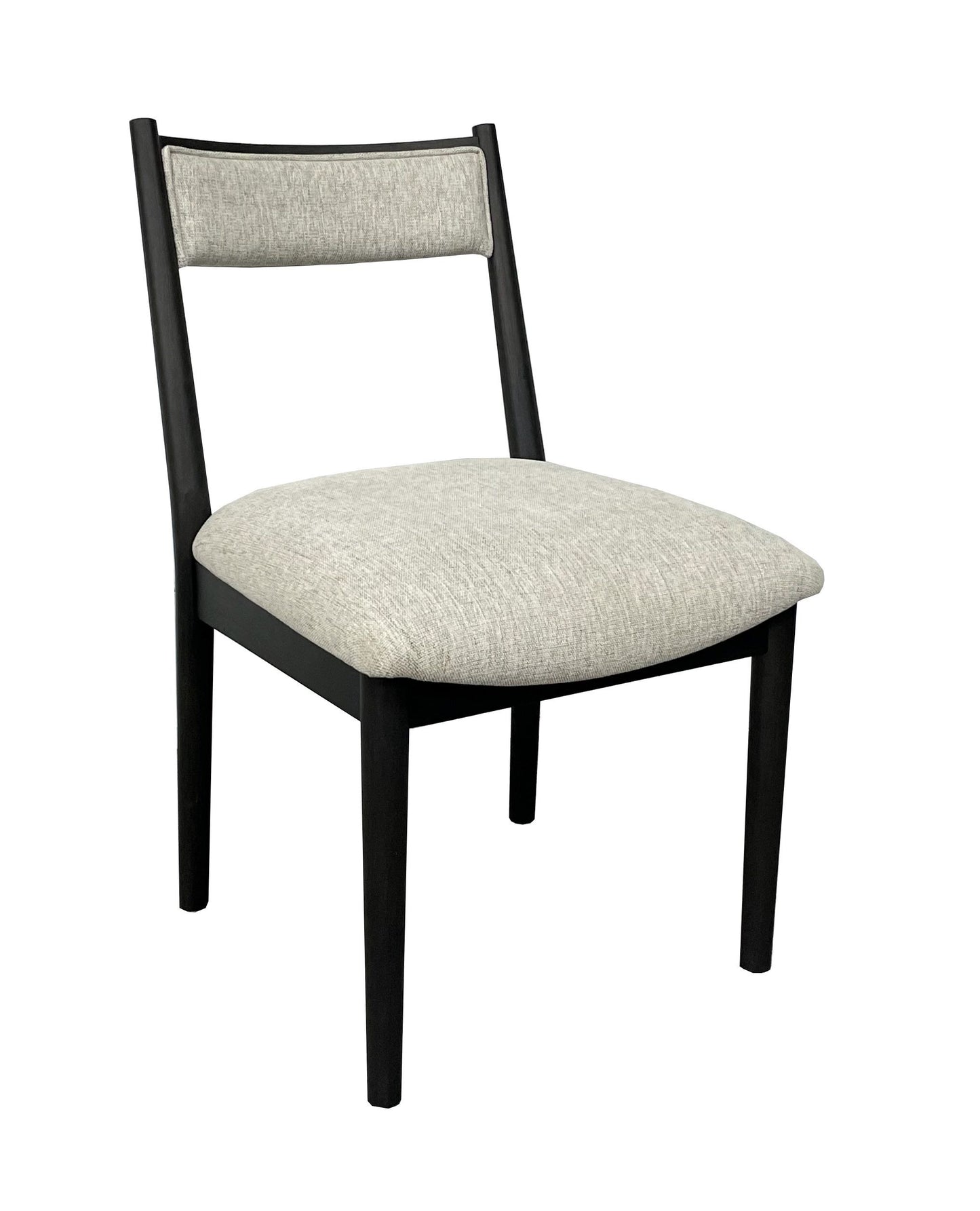 Cómoda silla tapizada en forma de media luna (juego de 2) - Peppercorn
