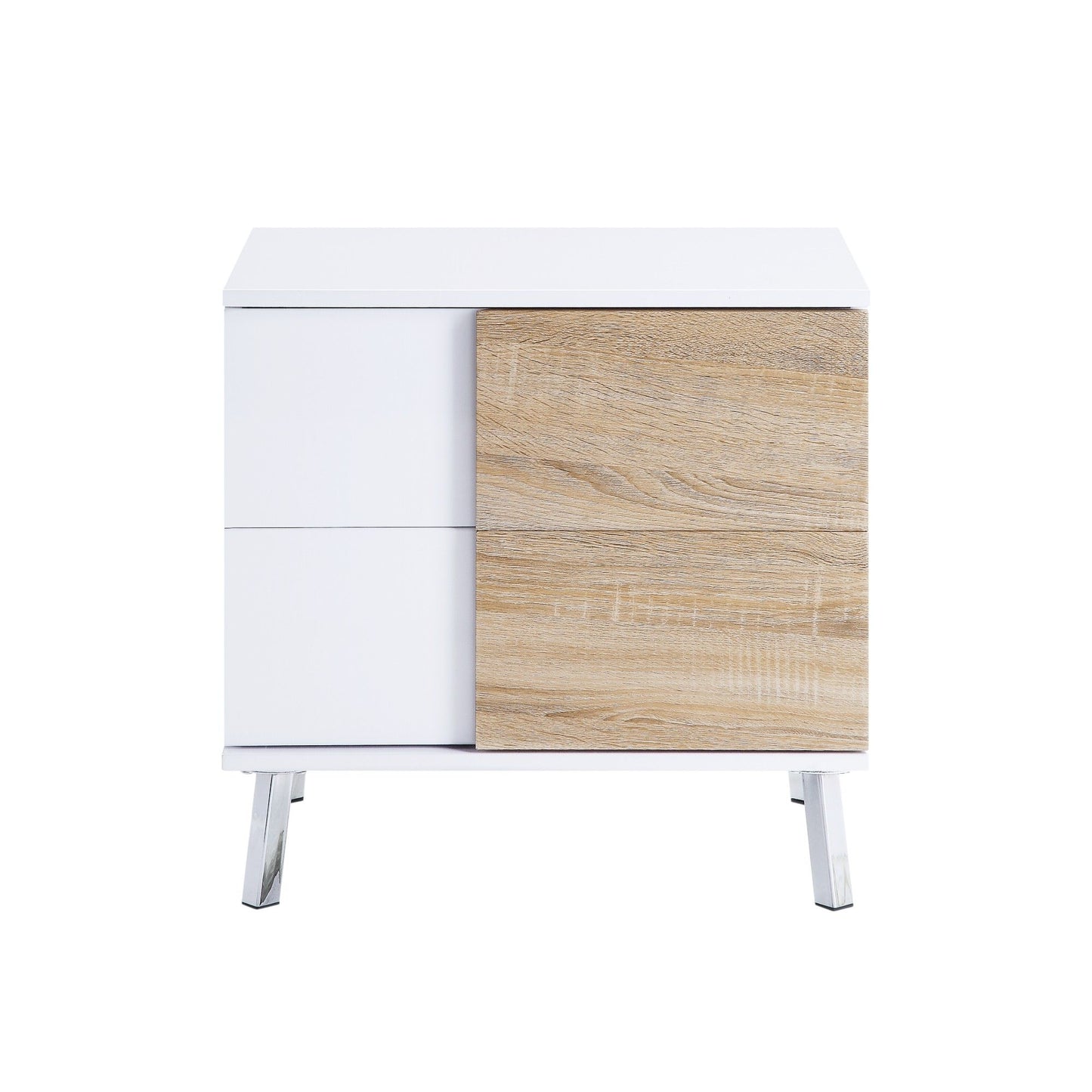 Verux - Mesa auxiliar de alto brillo - Blanca