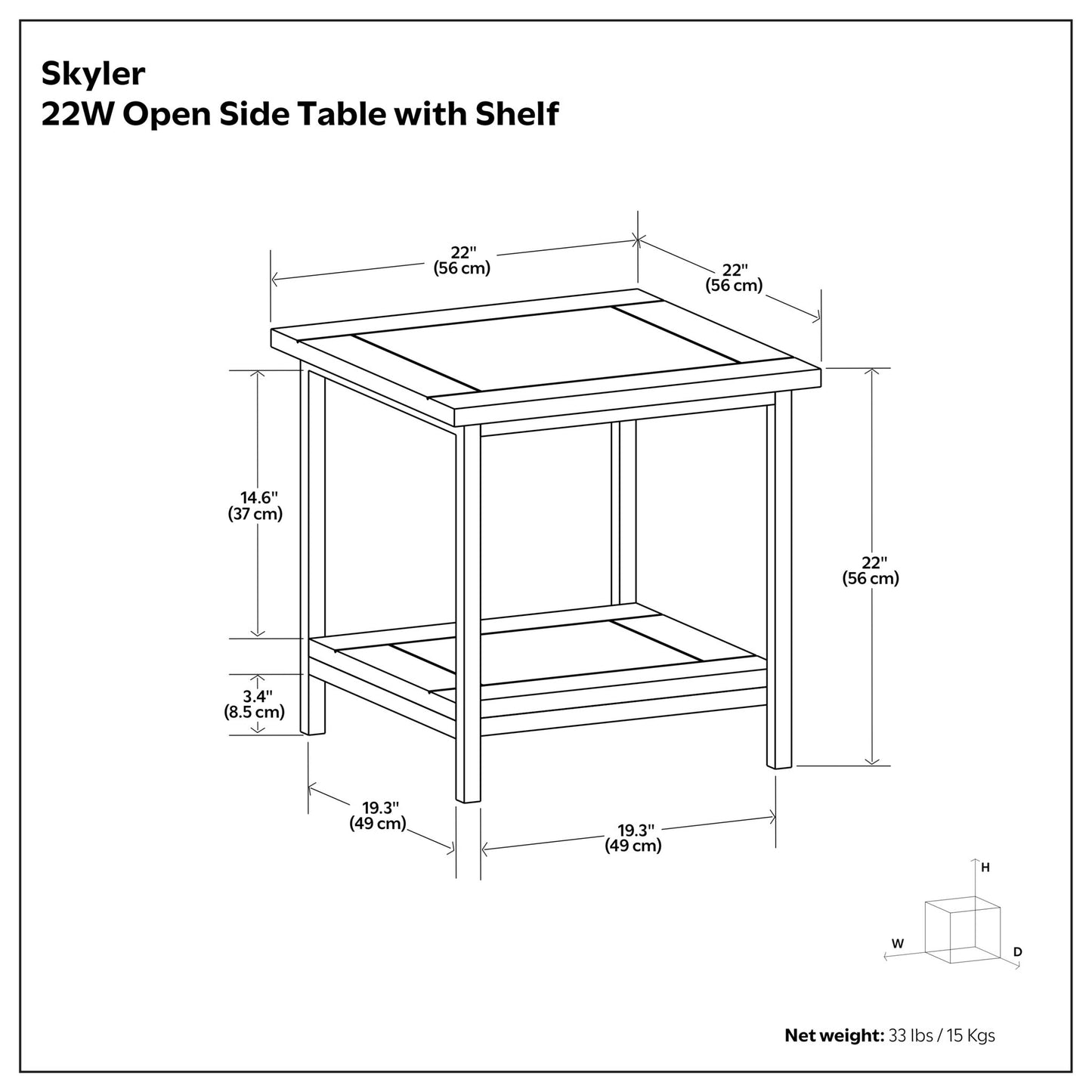 Skyler - Mesa multiusos artesanal