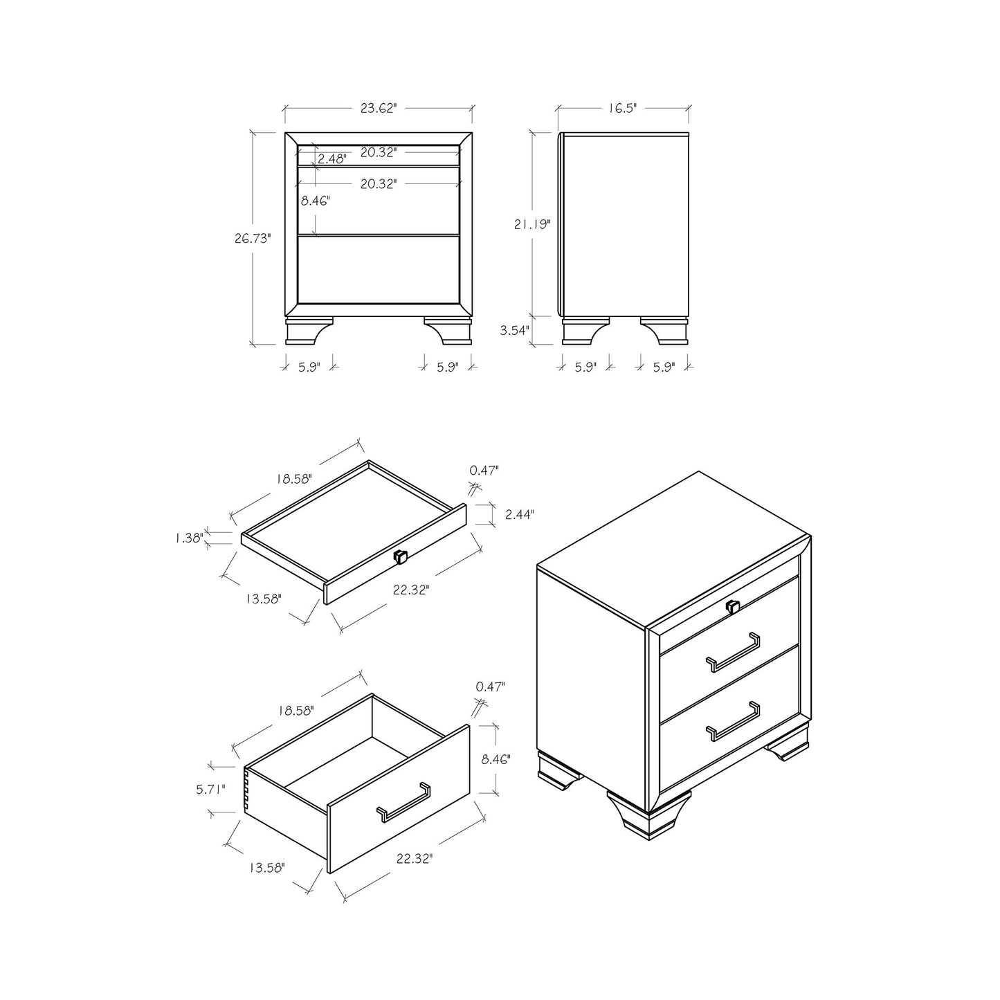 Civic - Nightstand