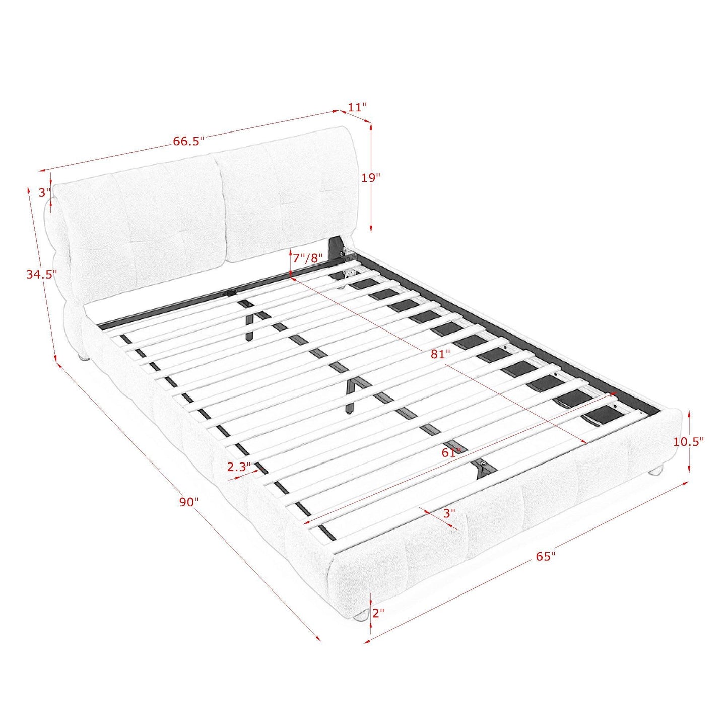 Platform Bed & Upholstered Frame